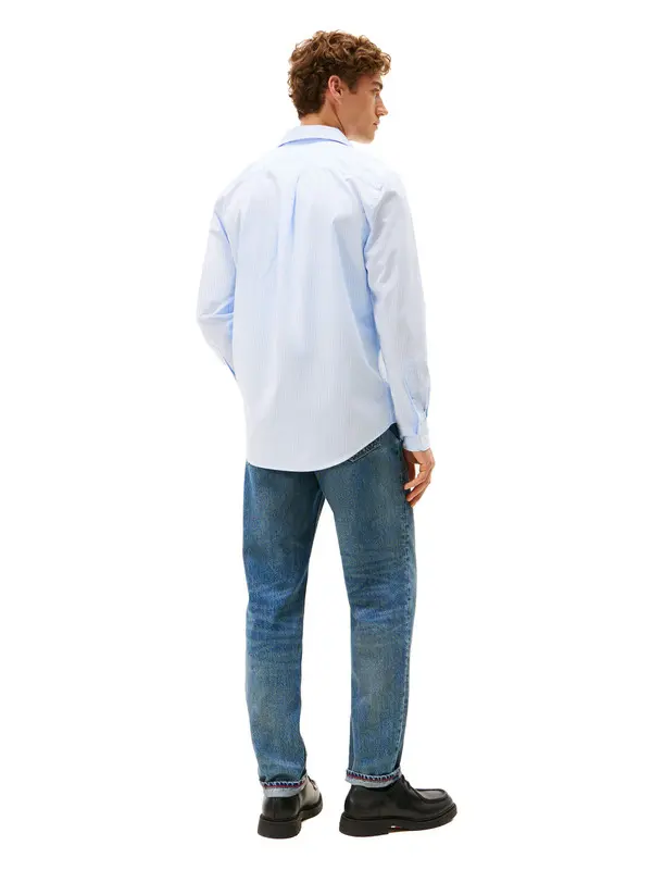 TH Flex Regular Fit Pinstripe Shirt 4 Image