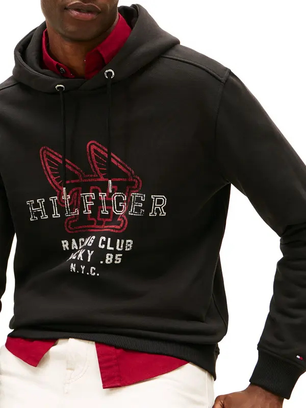 Graphic Terry Drawstring Hoody 2 Image