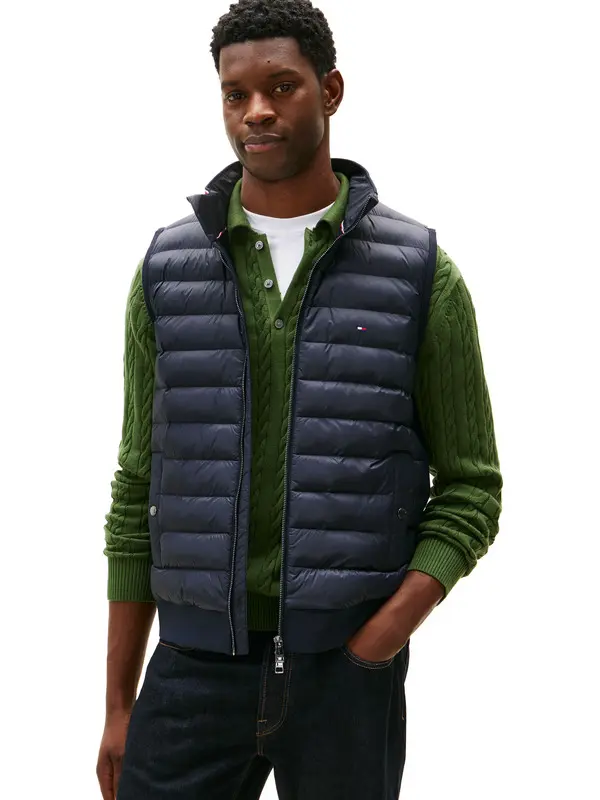 Quilted Zip Ip Padded Vest 1 Image