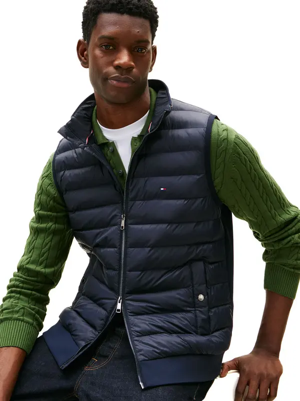 Quilted Zip Ip Padded Vest 2 Image