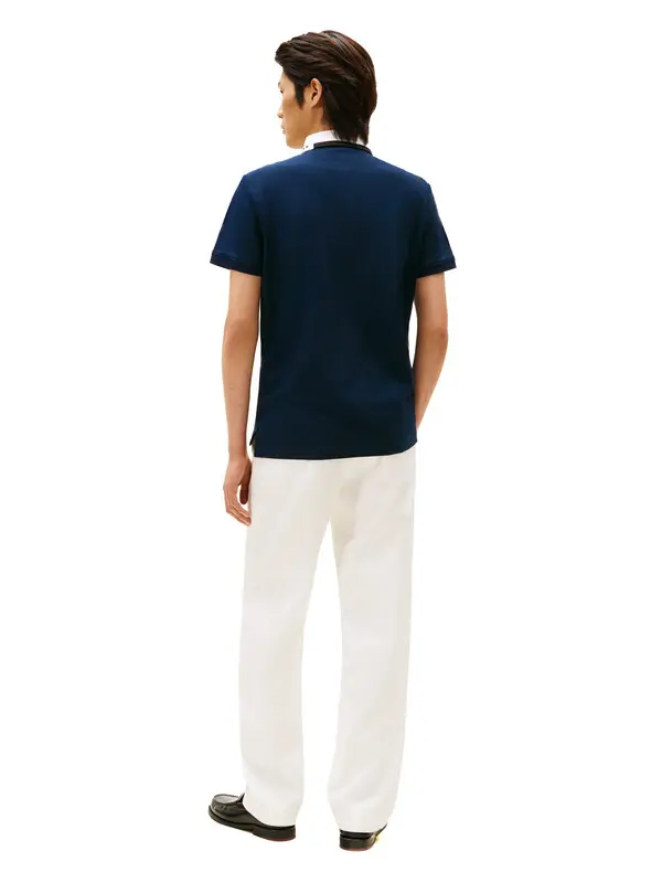 Regular Fit Collar Embroidery Polo Shirt 4 Image