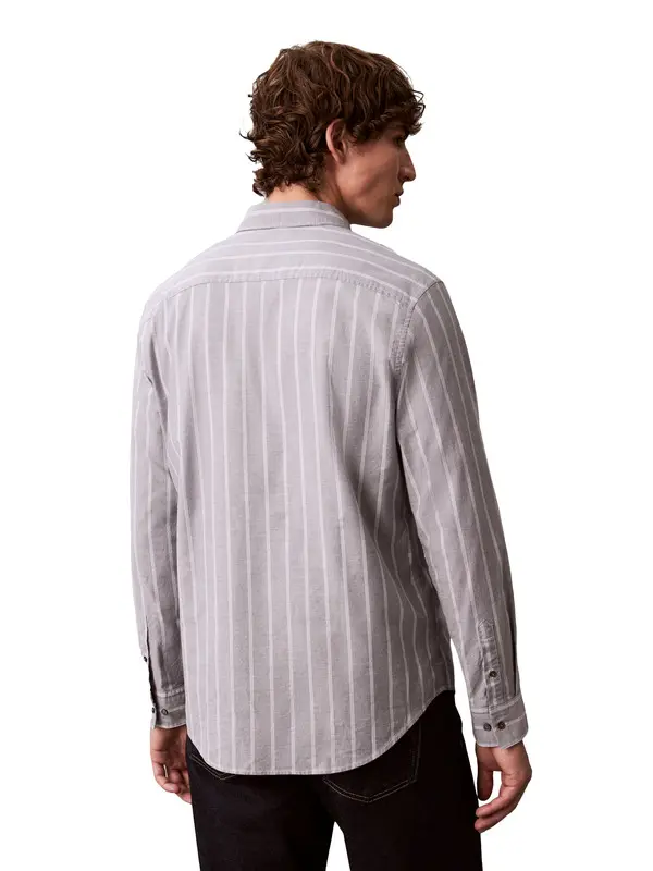 Stripe Classic Oxford Button-Down Shirt 2 Image
