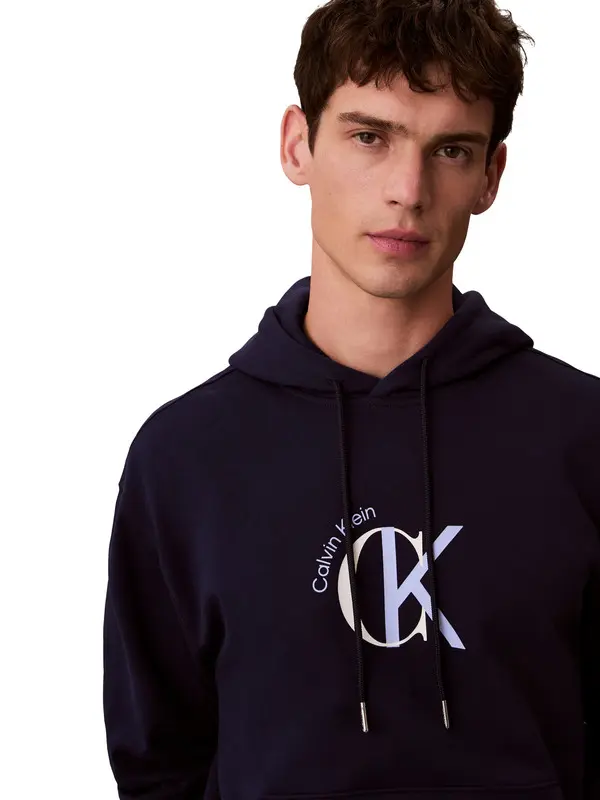 Regular Fit Hooded Collar Cotton Sweatshirt 1 Image