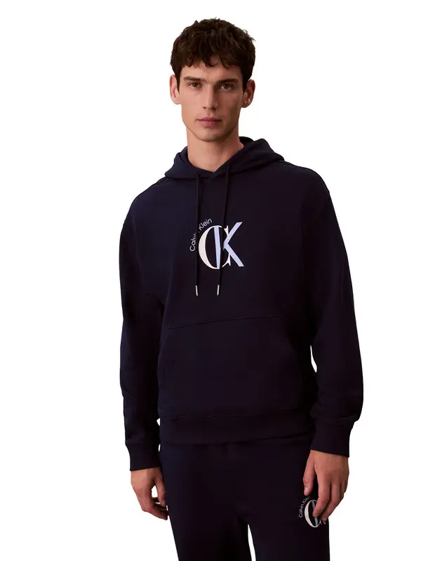 Regular Fit Hooded Collar Cotton Sweatshirt 2 Image