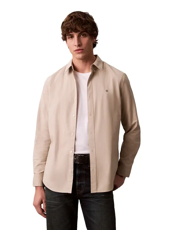 Solid Classic Oxford Button-Down Shirt 2 Image