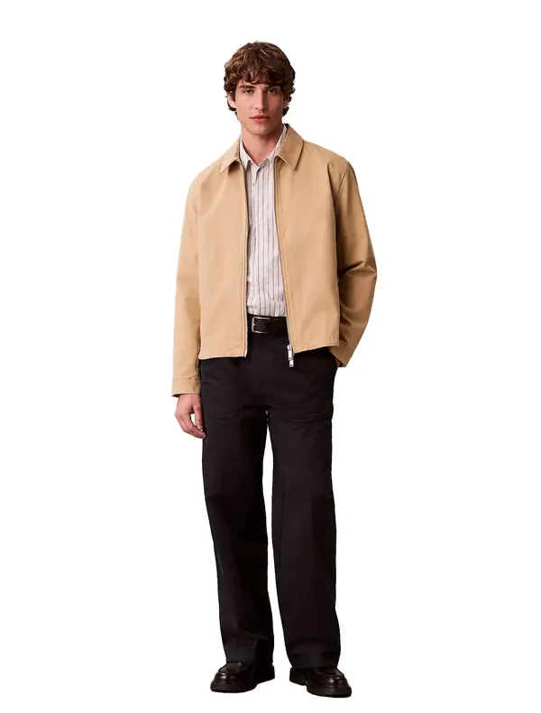 Cotton Dobby Blouson Jacket 4 Image