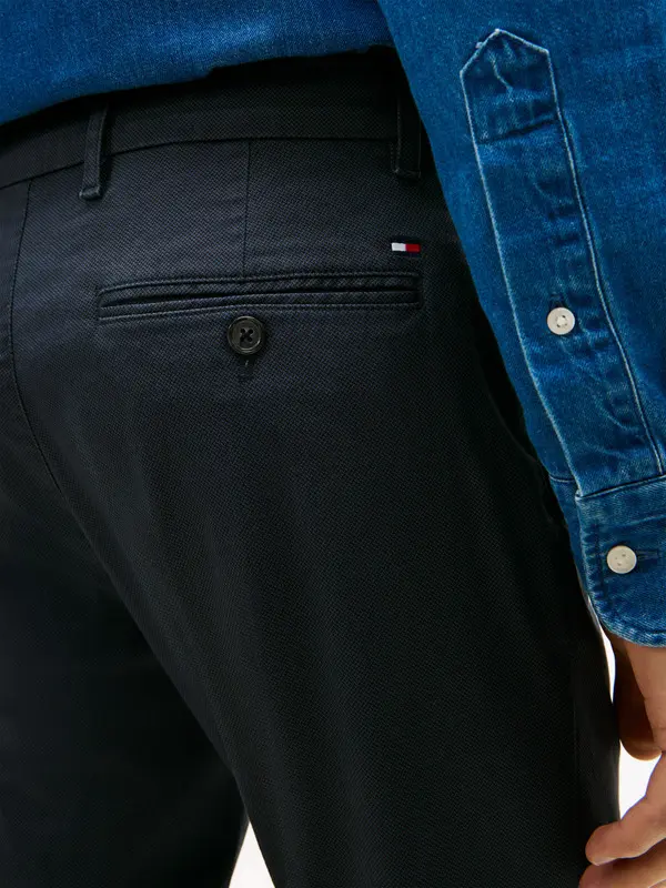 Bleecker Textured Print Slim Trousers 1 Image