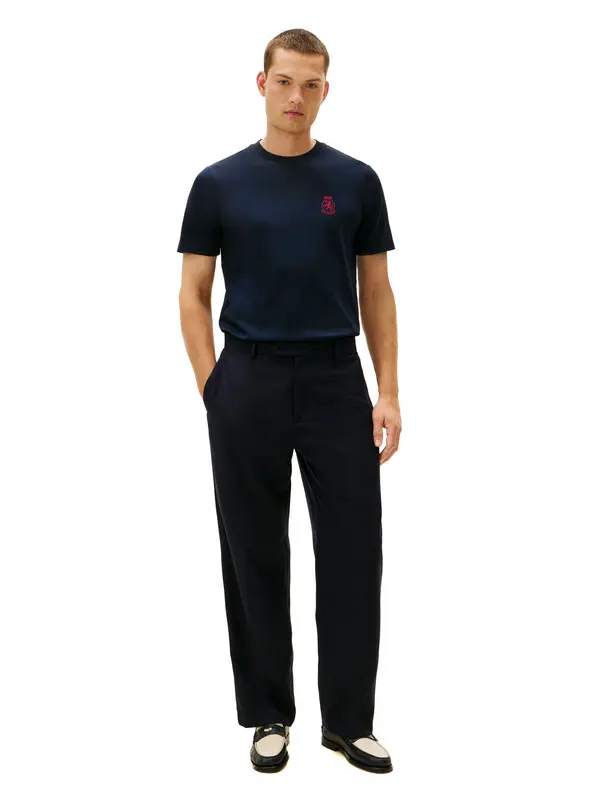 TH Crest Embroidery Interlock Knit T-Shirt 4 Image