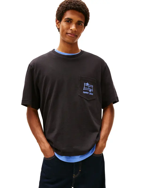 Cotton Short Sleeve T-shirt with Iconic Branding 1 Image