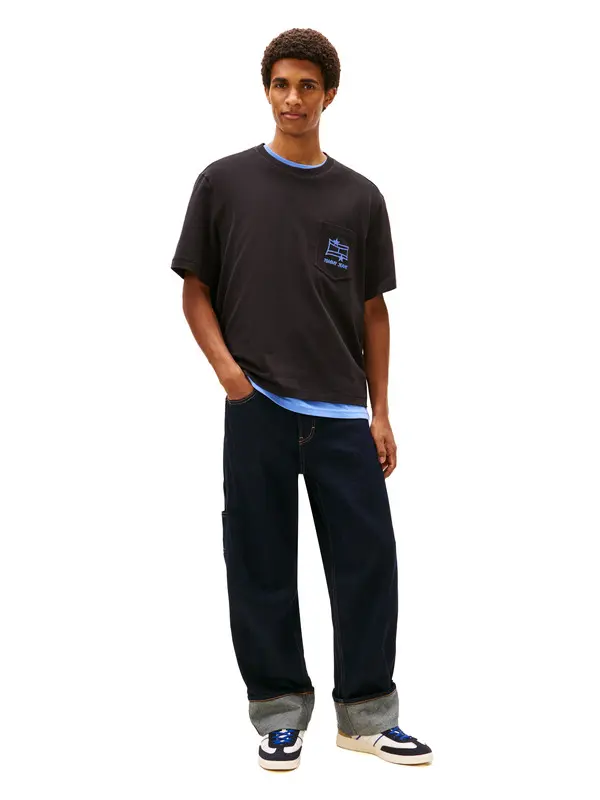 Cotton Short Sleeve T-shirt with Iconic Branding 4 Image