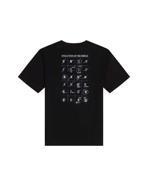 Cotton Black Shield Evolution Short Sleeve T-Shirt 1 Image