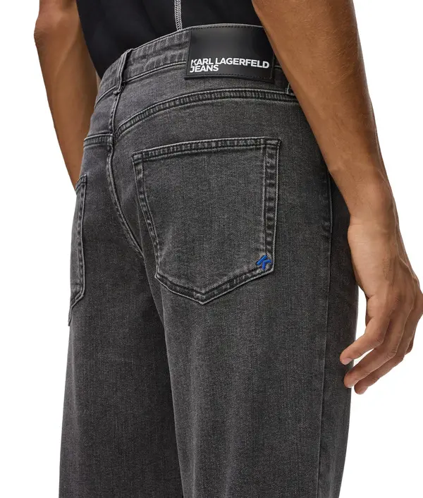 Washed Slim Denim Jeans 1 Image