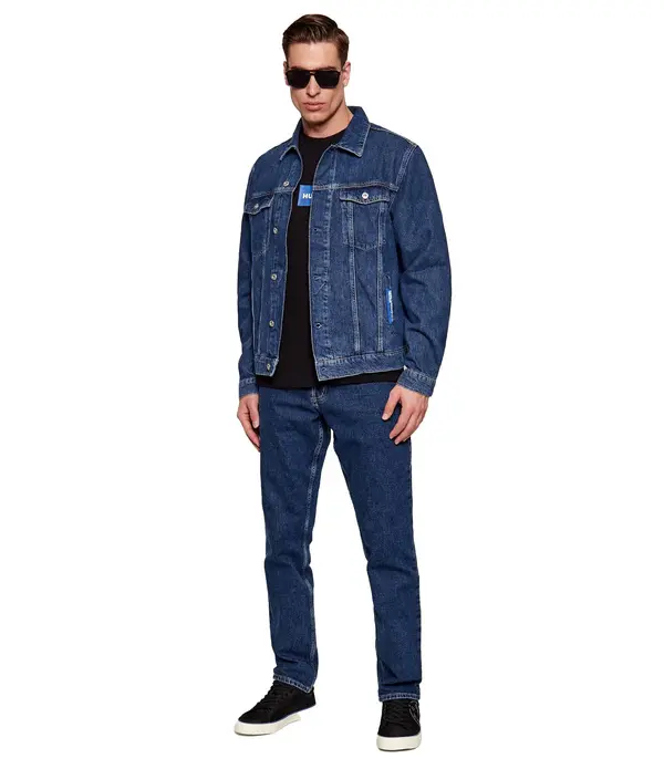 Tapered Fit Denim Jeans 1 Image