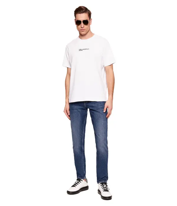 Slim-Fit Medium Wash Denim Jeans 1 Image
