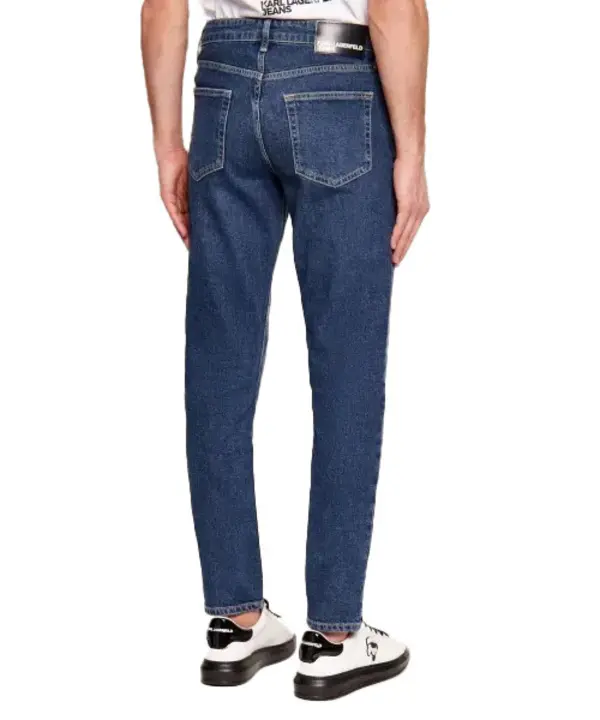 Slim-Fit Medium Wash Denim Jeans 2 Image