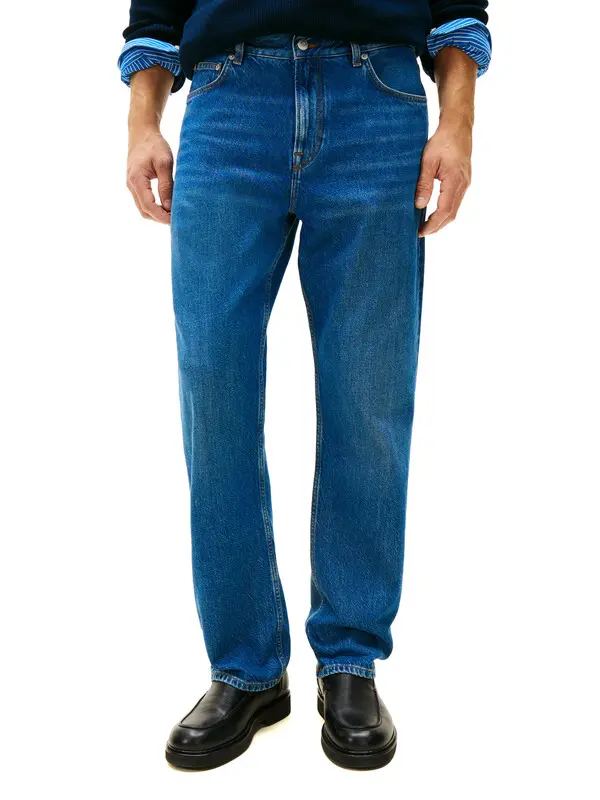 Relaxed Fit High Waist Jeans 2 Image