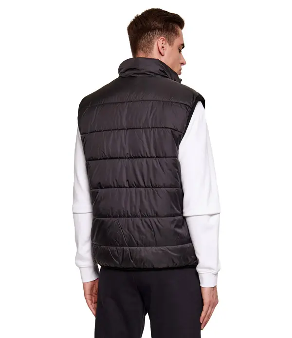 Reversible Mixed-Texture Quilted Sleeveless Gilet 2 Image