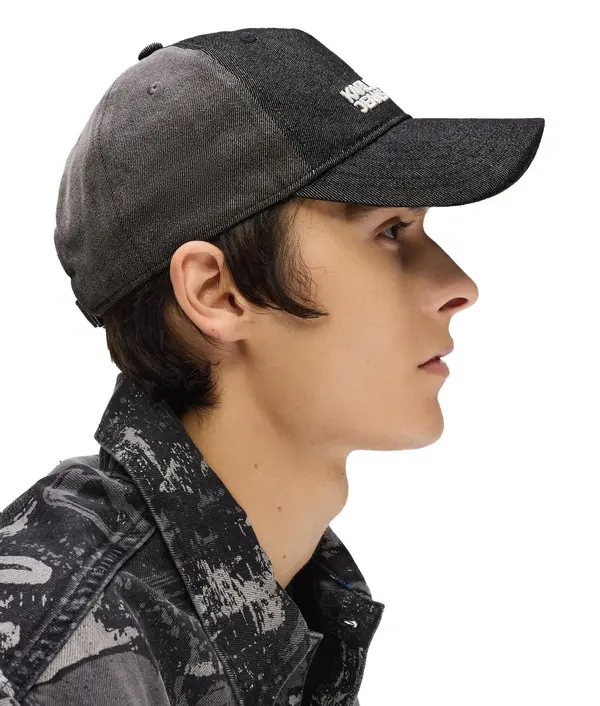 Embroidered Logo Denim Cap 3 Image