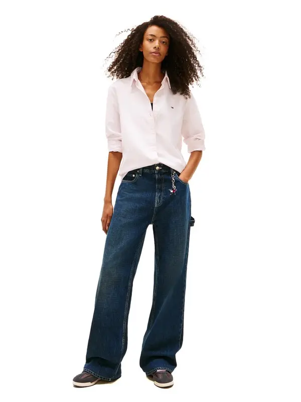 Small Flag Long Sleeve Oxford Shirt 3 Image