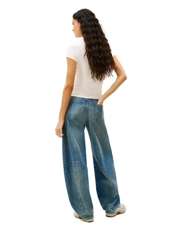 Slim Fit Short Sleeve Top with Logo 3 Image