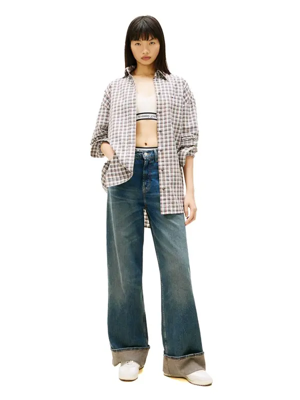 Claire Turn-Up High Rise Wide Leg Jeans 3 Image