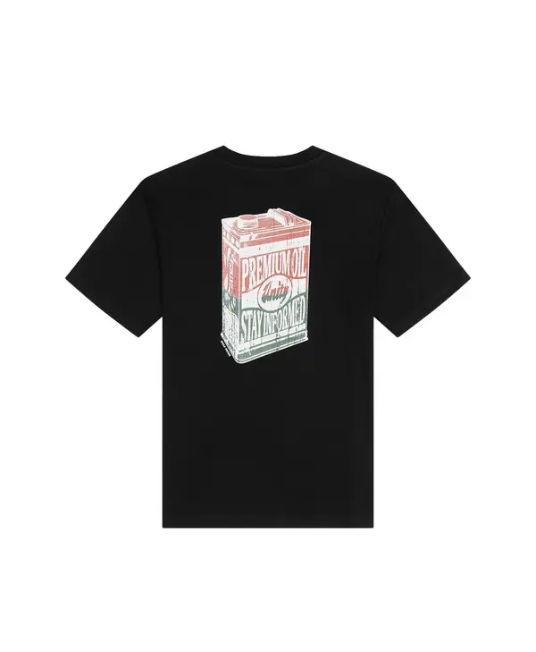 Black Oil Can Graphic Short Sleeve T-Shirt 1 Image
