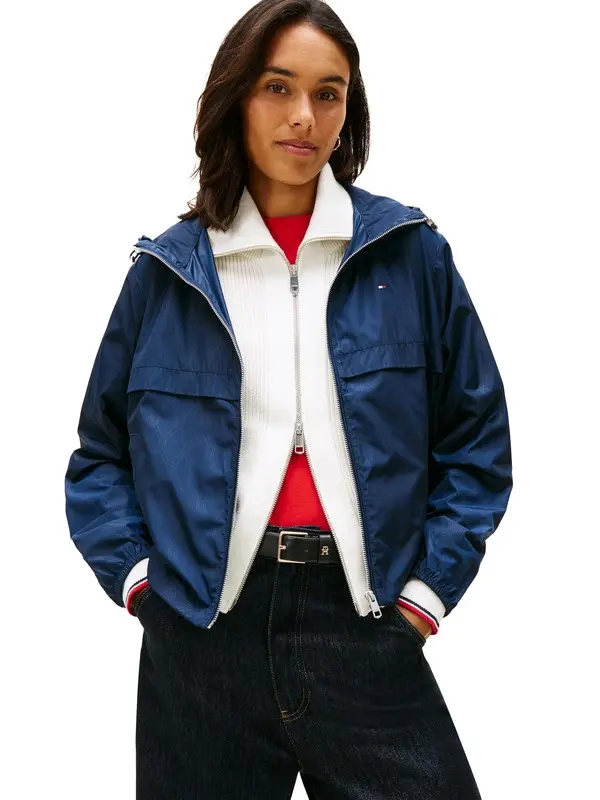 Water-repellent Jacket with Drawstrings at the Hem 4 Image