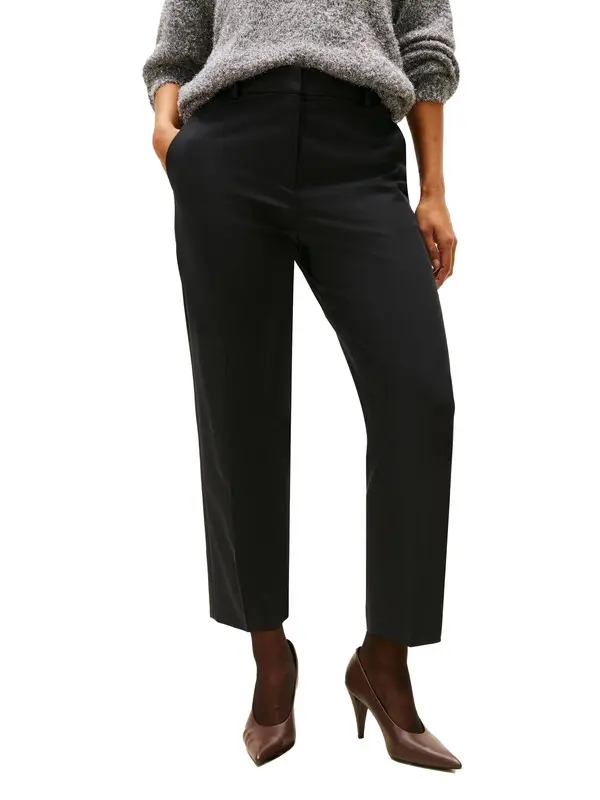 Cotton Blend Slim Fit Straight Leg Chinos 2 Image