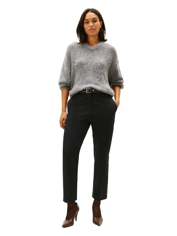 Cotton Blend Slim Fit Straight Leg Chinos 5 Image