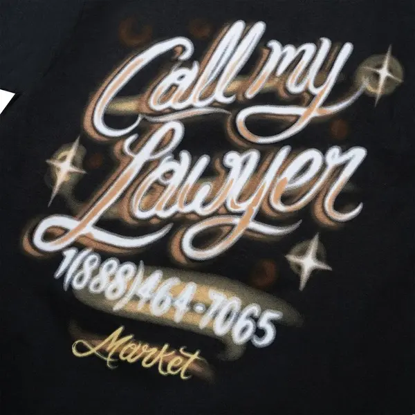 Airbrush Call My Lawyer Short Sleeve T-Shirt 2 Image