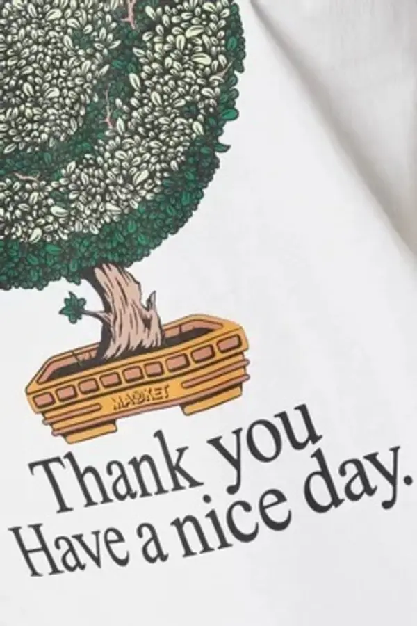 Smiley Bonsai Tree Short Sleeve T-Shirt 2 Image