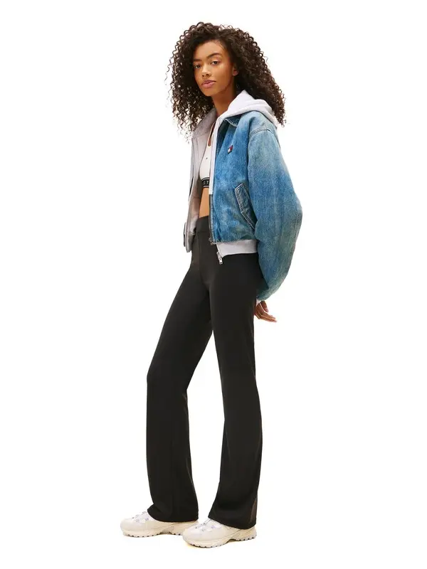 Logo Slim Kick Flare Leggings 1 Image