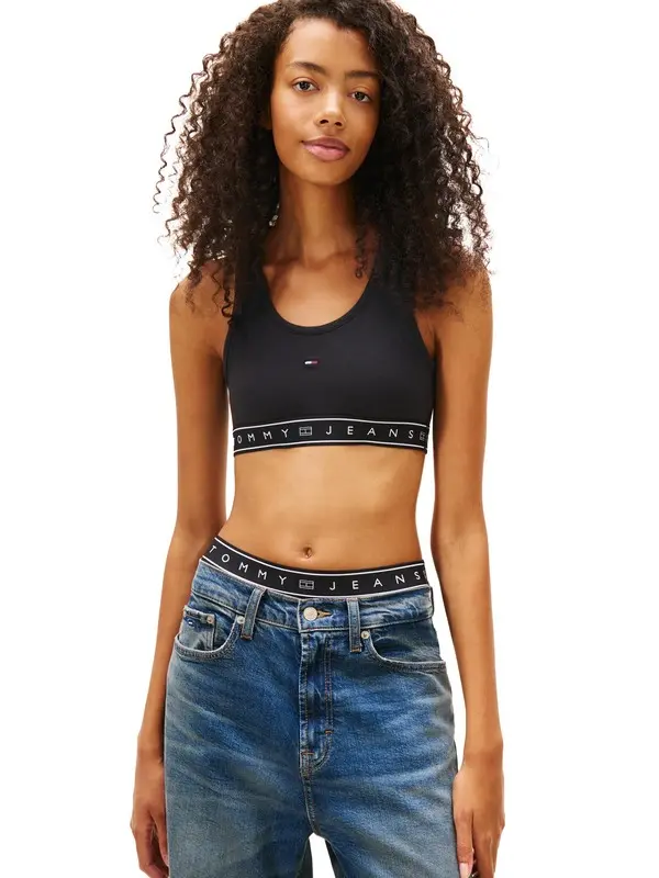 Racerback Slim Cropped Bra Top 3 Image