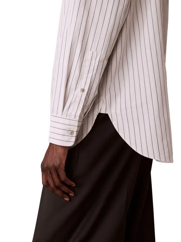 Regular Fit Stripe Long Sleeve Oxford Shirt 2 Image