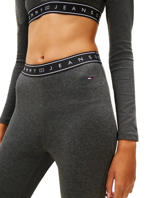 Logo Tape Slim Full Length Leggings 1 Image