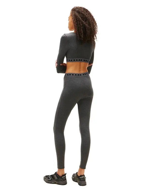 Logo Tape Slim Full Length Leggings 2 Image