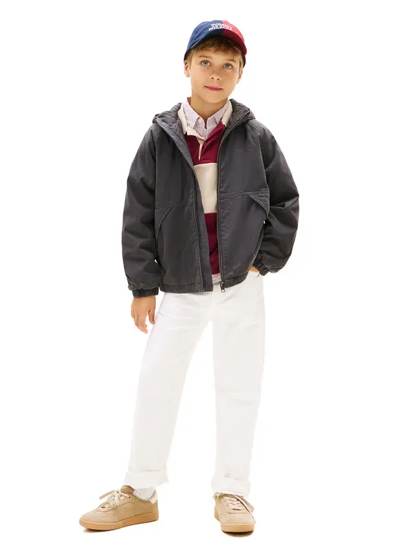 Lightweight Padded Hooded Jacket 4 Image