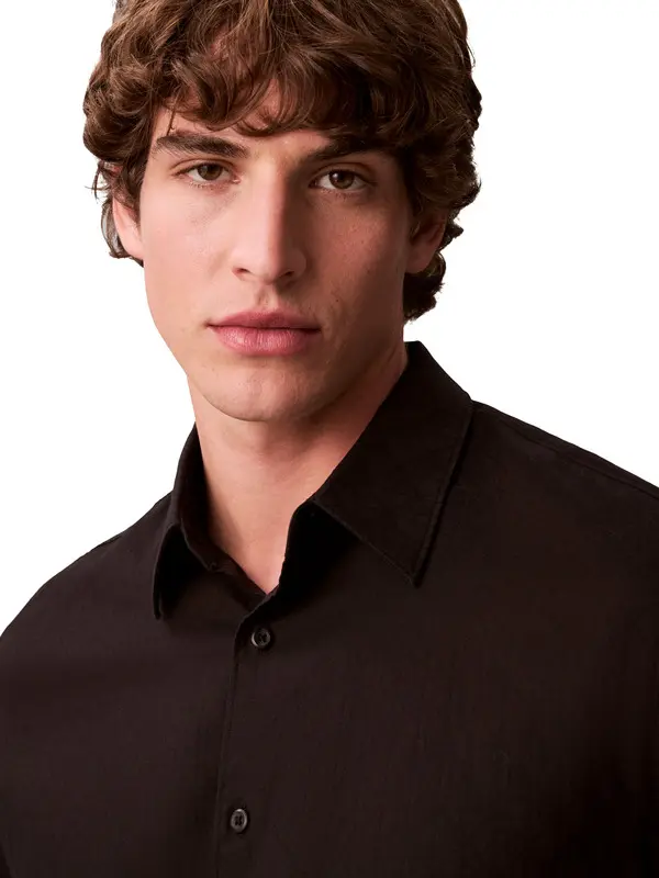 Regular Fit Classic Collar Cotton Long Sleeve Shirt 1 Image