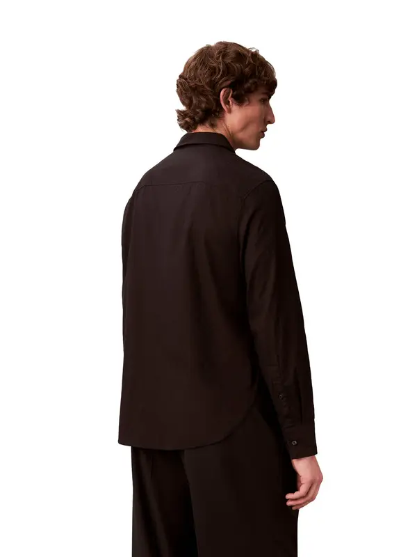 Regular Fit Classic Collar Cotton Long Sleeve Shirt 2 Image