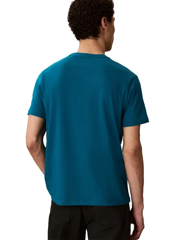 Round Neck Cotton Short Sleeve Logo T-shirt 2 Image