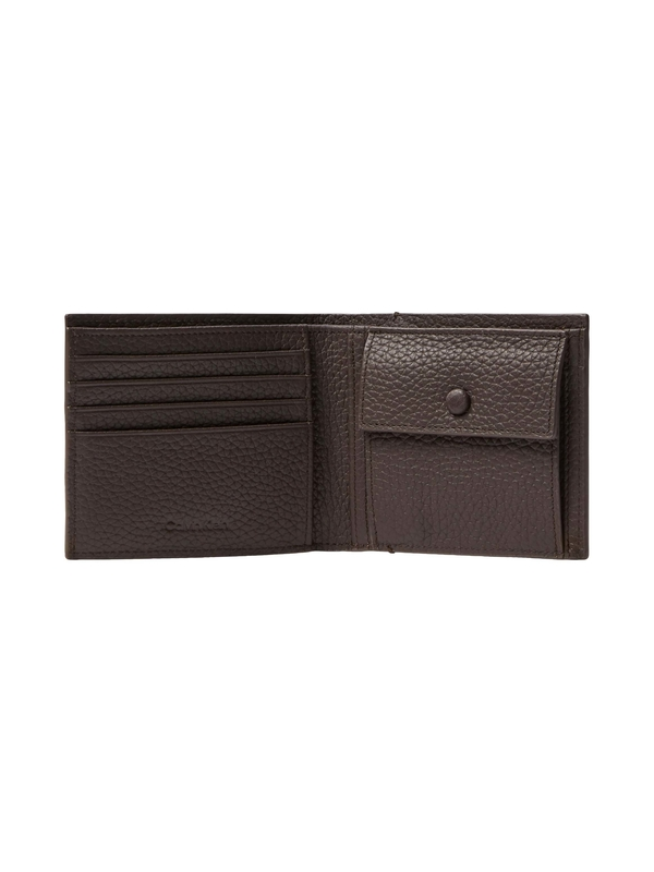 Pebbled Leather Billfold Wallet 1 Image