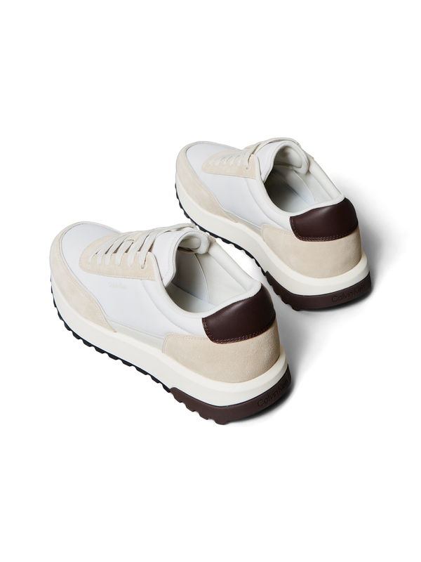Leather Mix Runner Trainers 2 Image