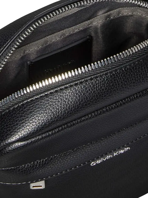 Pebbled Leather Messenger Crossbody Bag 1 Image