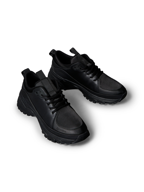 Chunky Tech Leather Runner Sneakers 3 Image