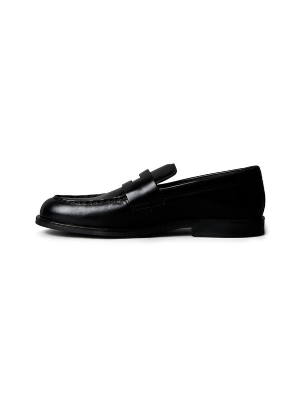 Leather Airfit Cushioned Penny Loafers 2 Image