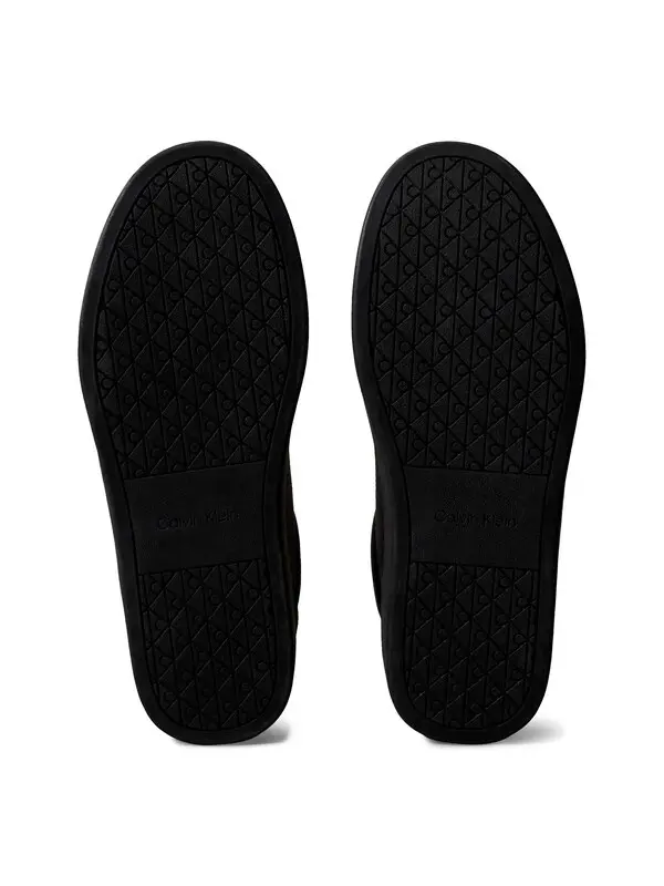 Pebbled Leather Side-Zip Sneakers 1 Image