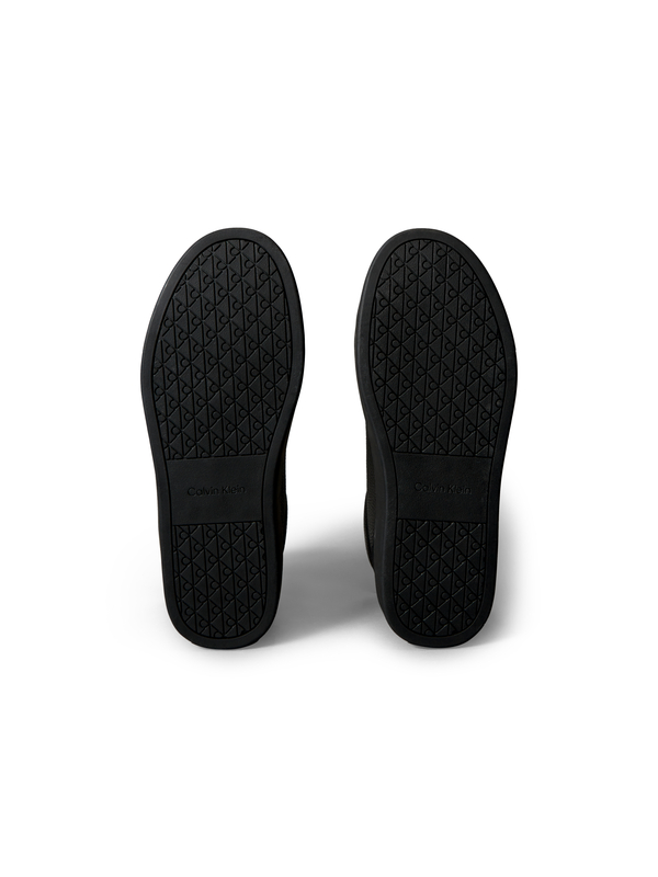 Pebbled Leather Side-Zip Sneakers 2 Image