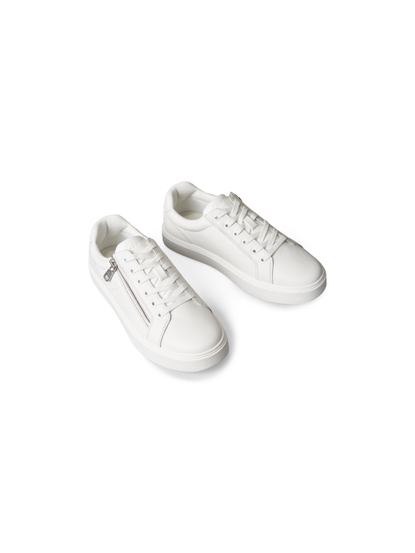 Pebbled Leather Side-Zip Sneakers 2 Image