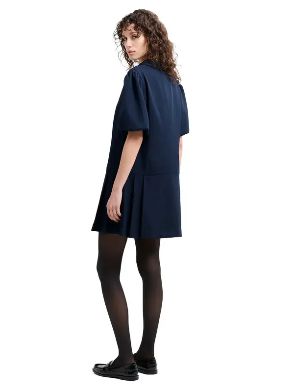Suiting Pleated Mini Dress 1 Image