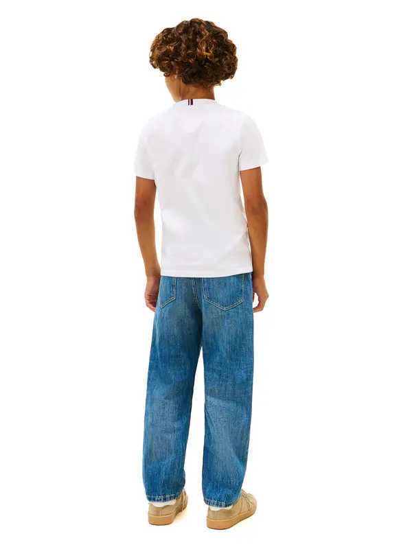 Kids Boys Tommy Faded Print Short Sleeve T-Shirt 4 Image